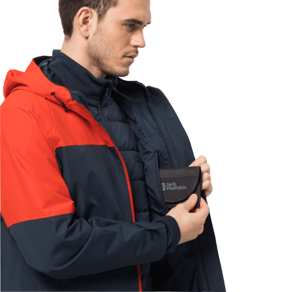 Brand Wild Brier Jack Wolfskin Heren Glaabach 3in1 Jas