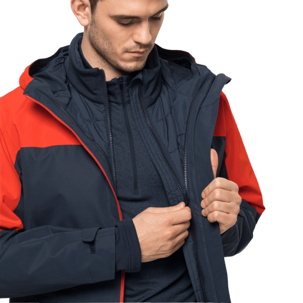 Brand Wild Brier Jack Wolfskin Heren Glaabach 3in1 Jas