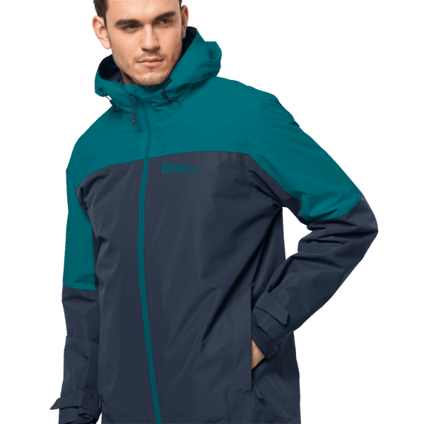 Brands Bay Blauwe Heren Glaabach 3in1 Jas Jack Wolfskin