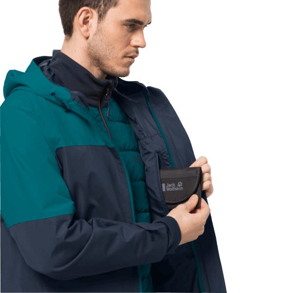 Brands Bay Blauwe Heren Glaabach 3in1 Jas Jack Wolfskin
