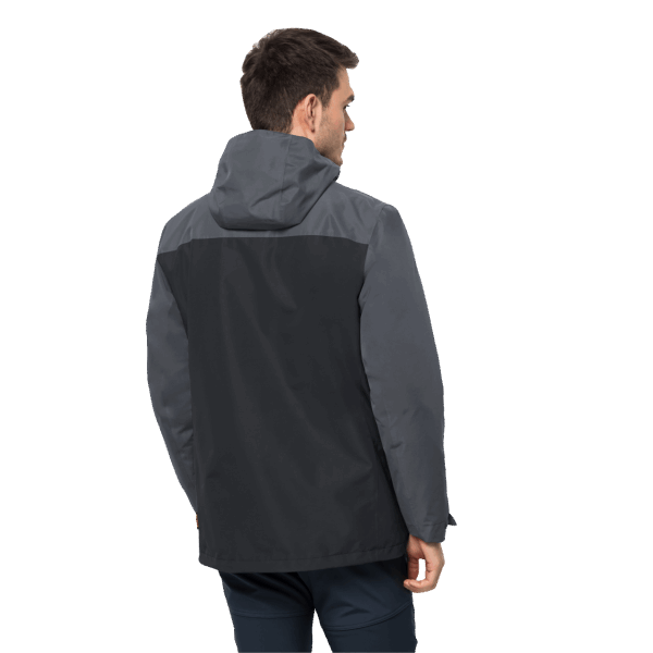 Heren Taubenberg 3in1 Jas Jack Wolfskin Phantom Origineel