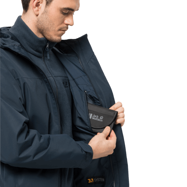 Heren Taubenberg 3in1 Jack Collectie Nachtblauw Jack Wolfskin