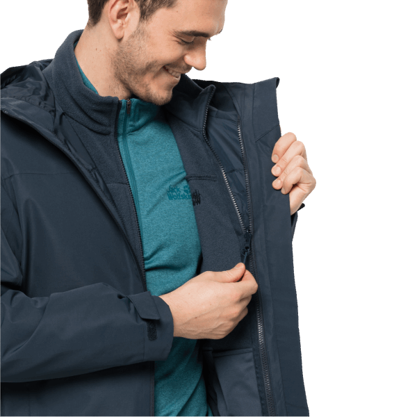 Heren Taubenberg 3in1 Jack Collectie Nachtblauw Jack Wolfskin