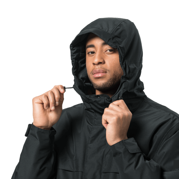 Jack Wolfskin Zwarte Collecties Winterlager Parka Voor Heren