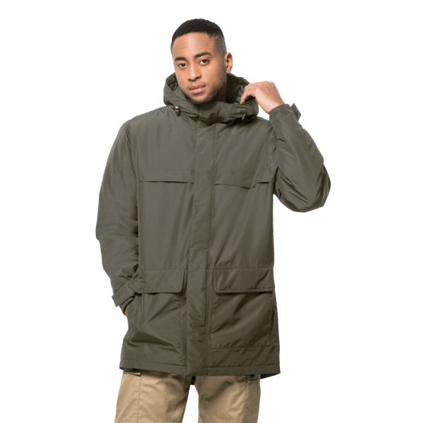 Jack Wolfskin Dusty Olive Heren Winterlager Parka Origin