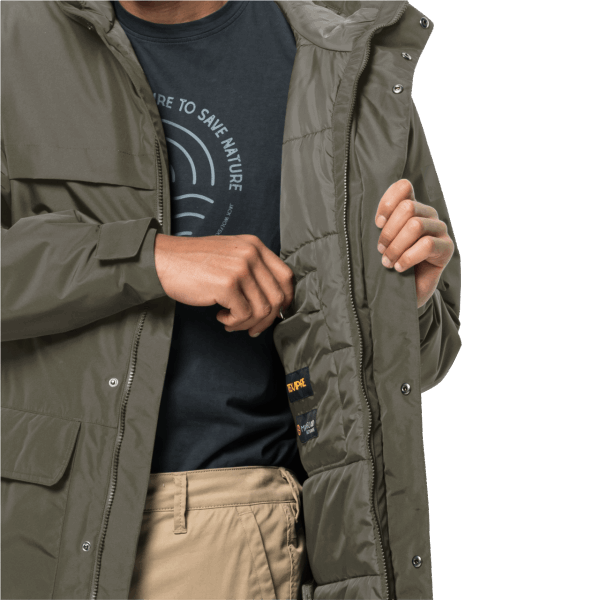 Jack Wolfskin Dusty Olive Heren Winterlager Parka Origin