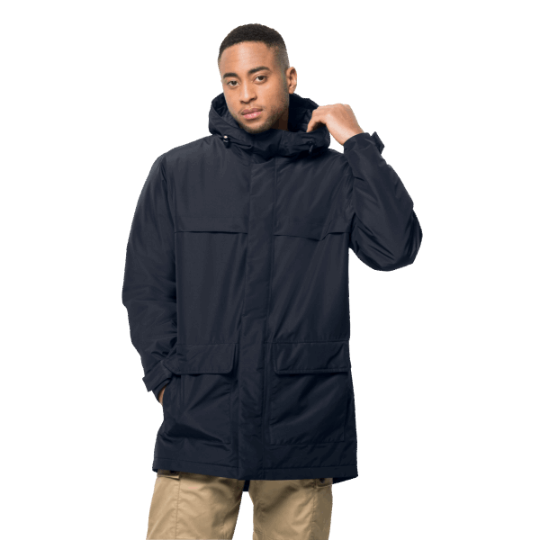 Jack Wolfskin Origins Winterlager Parka Voor Heren Nachtblauw
