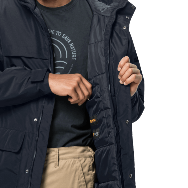 Jack Wolfskin Origins Winterlager Parka Voor Heren Nachtblauw