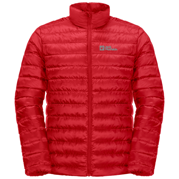 Jack Wolfskin Heren Pack & Go Donsjack Origineel Adrenaline Rood