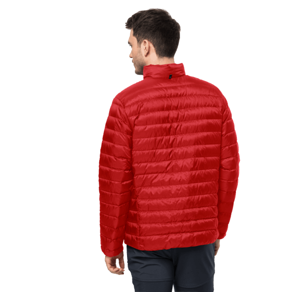 Jack Wolfskin Heren Pack & Go Donsjack Origineel Adrenaline Rood