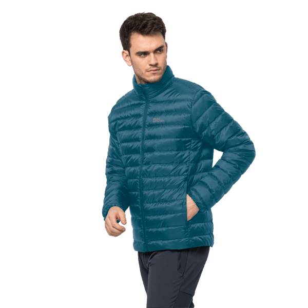 Blauwe Koraal Jack Wolfskin Hot Pack & Go Donsjack Voor Heren