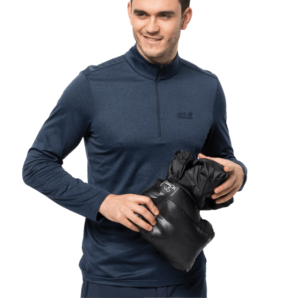 Black Jack Wolfskin Heren Pack & Go Donsjack Best
