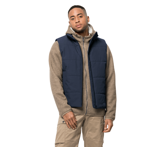 Nachtblauw Heren White Frost Vest Jack Wolfskin Collectie