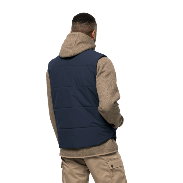Nachtblauw Heren White Frost Vest Jack Wolfskin Collectie