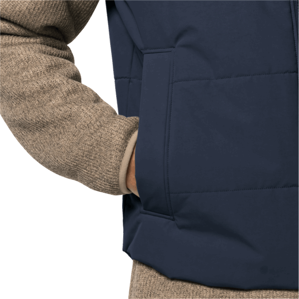 Nachtblauw Heren White Frost Vest Jack Wolfskin Collectie