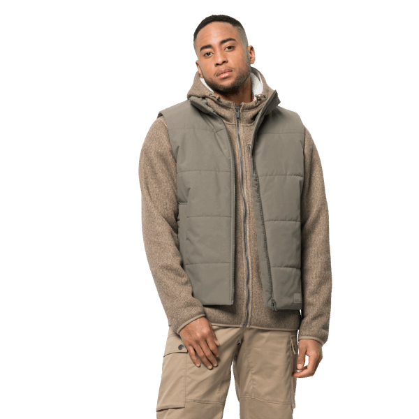 Dusty Olive Heren White Frost Vest Collecties Jack Wolfskin