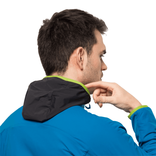 Heren Alpspitze Geïsoleerde Hoody Blauwe Pacific Jack Wolfskin Mode