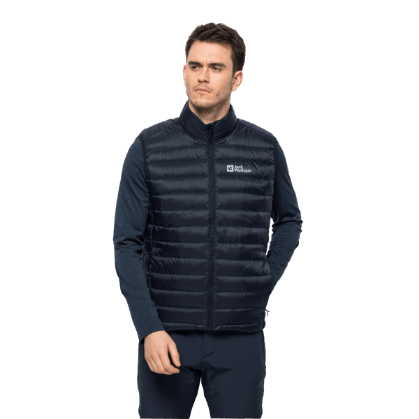 Heren Pack & Go Donsvest Night Blue Collectie Jack Wolfskin