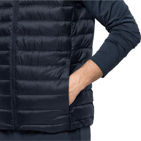 Heren Pack & Go Donsvest Night Blue Collectie Jack Wolfskin