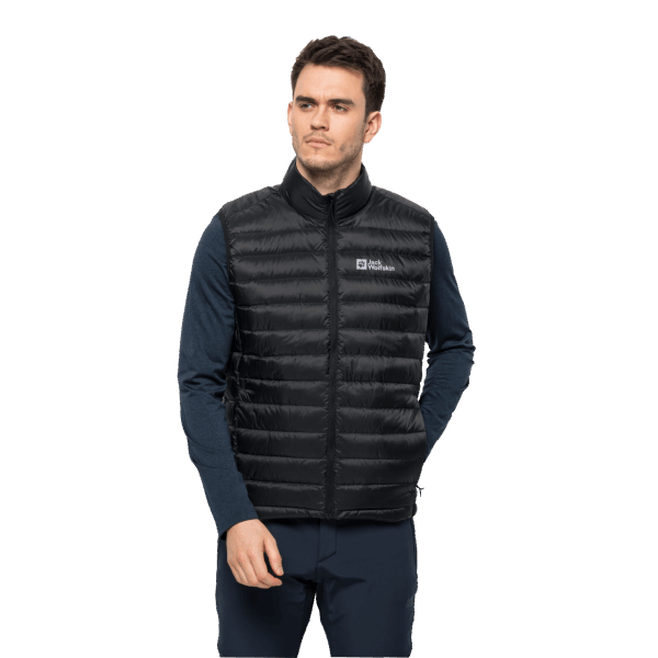 Heren Pack & Go Donsvest Collecties Jack Wolfskin Zwart
