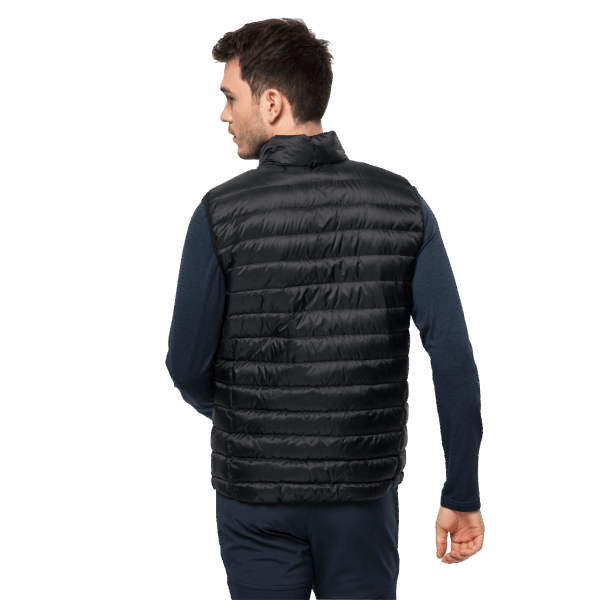 Heren Pack & Go Donsvest Collecties Jack Wolfskin Zwart