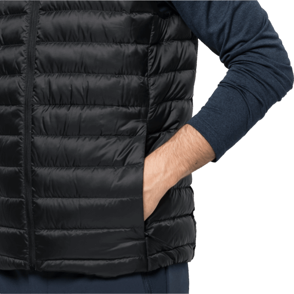 Heren Pack & Go Donsvest Collecties Jack Wolfskin Zwart