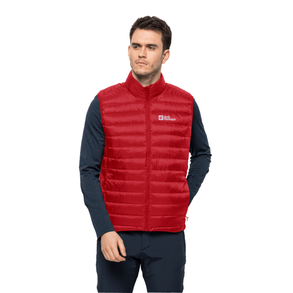 Heren Pack & Go Donsvest Origin Adrenaline Red Jack Wolfskin