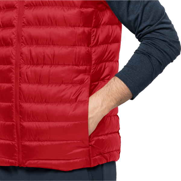Heren Pack & Go Donsvest Origin Adrenaline Red Jack Wolfskin