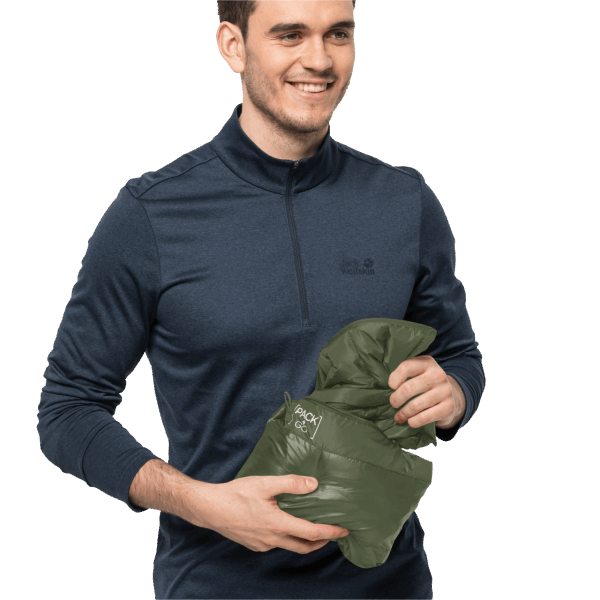 Jack Wolfskin Greenwood Origins Pack & Go Donsvest Voor Heren