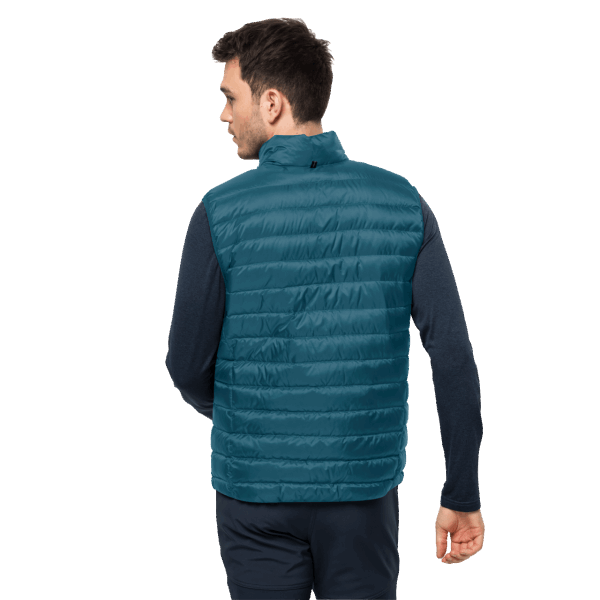 Jack Wolfskin Blauw Koraal Heren Pack & Go Donsvest Van Het Merk
