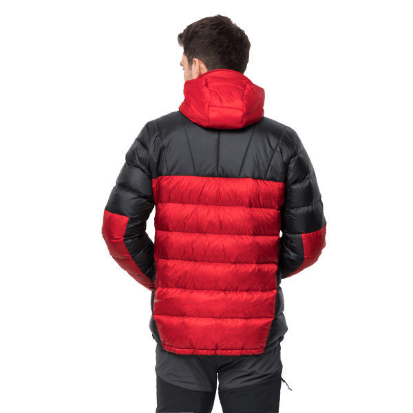 Jack Wolfskin Brands Nebelhorn Down Hoody Adrenaline Rood Voor Heren