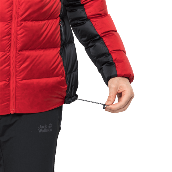 Jack Wolfskin Brands Nebelhorn Down Hoody Adrenaline Rood Voor Heren
