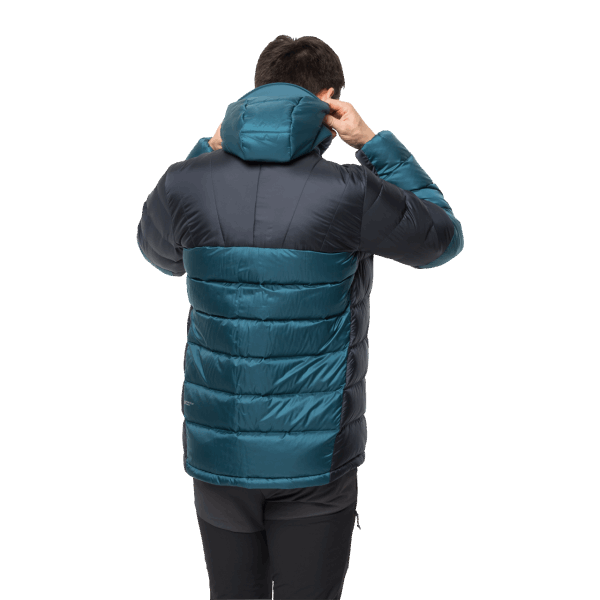 Jack Wolfskin Original Blue Coral Nebelhorn Down Hoody Voor Heren