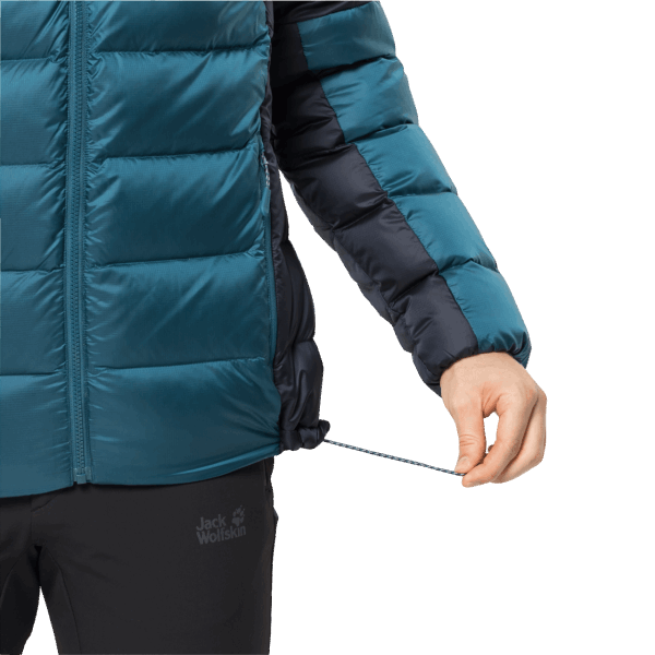 Jack Wolfskin Original Blue Coral Nebelhorn Down Hoody Voor Heren