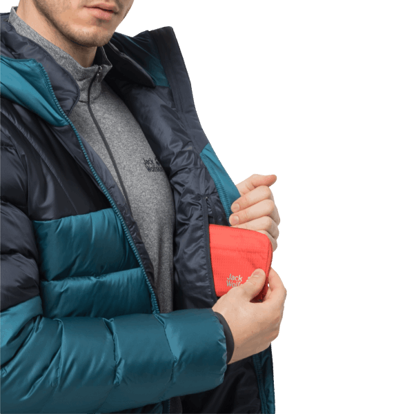 Jack Wolfskin Original Blue Coral Nebelhorn Down Hoody Voor Heren
