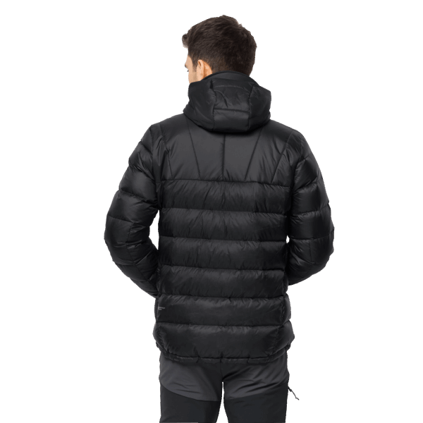 Jack Wolfskin Nebelhorn Dons Hoody Voor Heren Beste Zwart