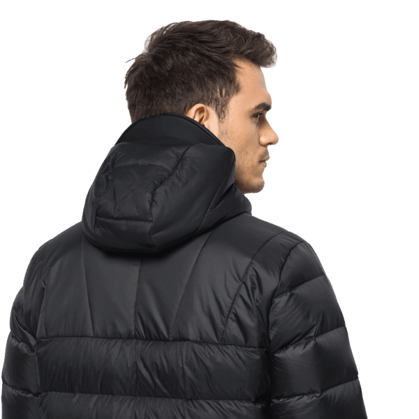 Jack Wolfskin Nebelhorn Dons Hoody Voor Heren Beste Zwart