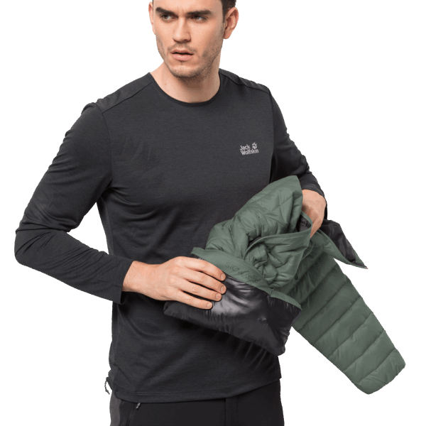 Hedge Green Jack Wolfskin Heren Passamani Donsjack Fashion