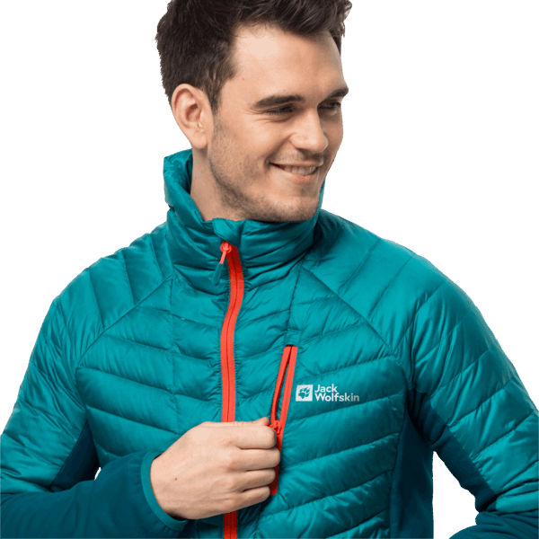 Bay Blue Heren Nebelhorn Dons Hybride Origins Jack Wolfskin