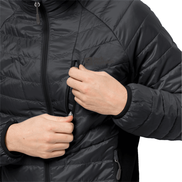 Hot Jack Wolfskin Routeburn Pro Geïsoleerde Herenjas Zwart