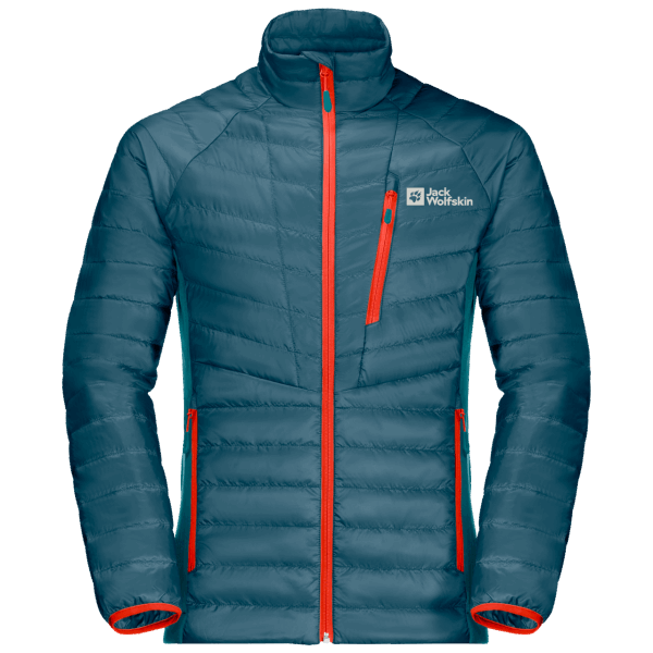 Beste Blauwe Koraal Jack Wolfskin Geïsoleerde Routeburn Pro-jas Voor Heren