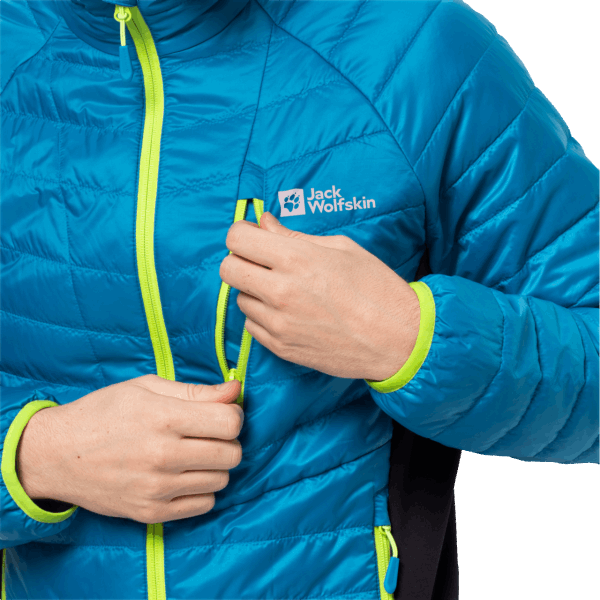Nieuwe Blauwe Pacific Routeburn Pro Geïsoleerde Jas Jack Wolfskin Voor Heren