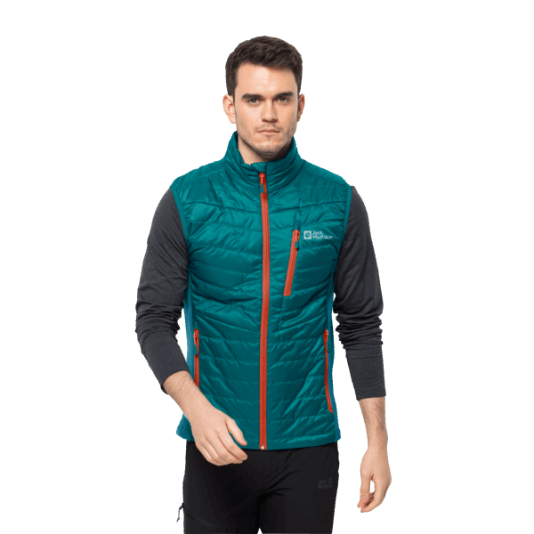 Heren Routeburn Pro Geïsoleerd Vest Jack Wolfskin Bay Blue Fashion