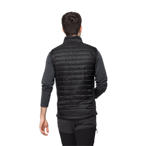 Heren Routeburn Pro Geïsoleerd Vest Jack Wolfskin Collectie Zwart