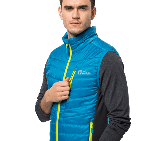 Heren Routeburn Pro Geïsoleerd Vest Blauw Pacific Jack Wolfskin Collecties