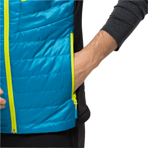 Heren Routeburn Pro Geïsoleerd Vest Blauw Pacific Jack Wolfskin Collecties