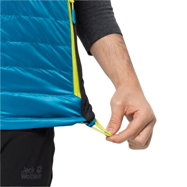 Heren Routeburn Pro Geïsoleerd Vest Blauw Pacific Jack Wolfskin Collecties