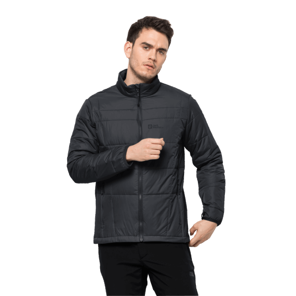 Heren Geïsoleerde Bergland Jas Origins Jack Wolfskin Phantom