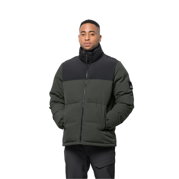 Jack Wolfskin Antiek Groen Alex Donsjack Voor Heren Origineel