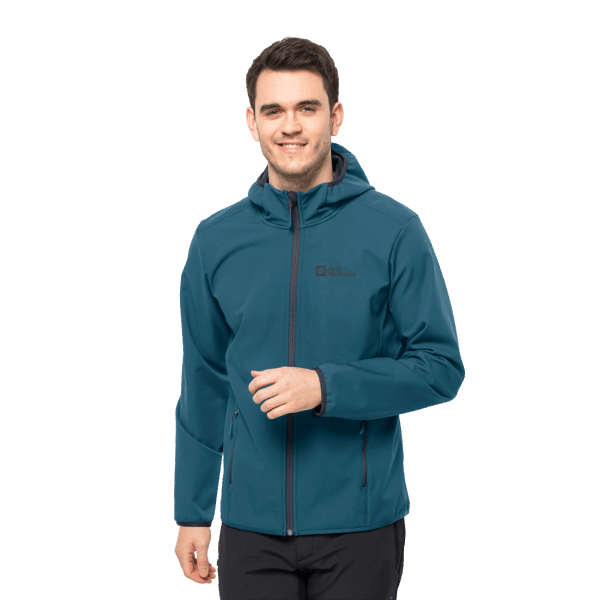 Blue Coral Origins Bornberg Jack Wolfskin Met Capuchon Voor Heren